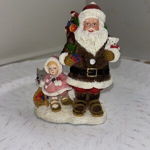 International Santa Collection-eskimo Santa and snow baby 2002